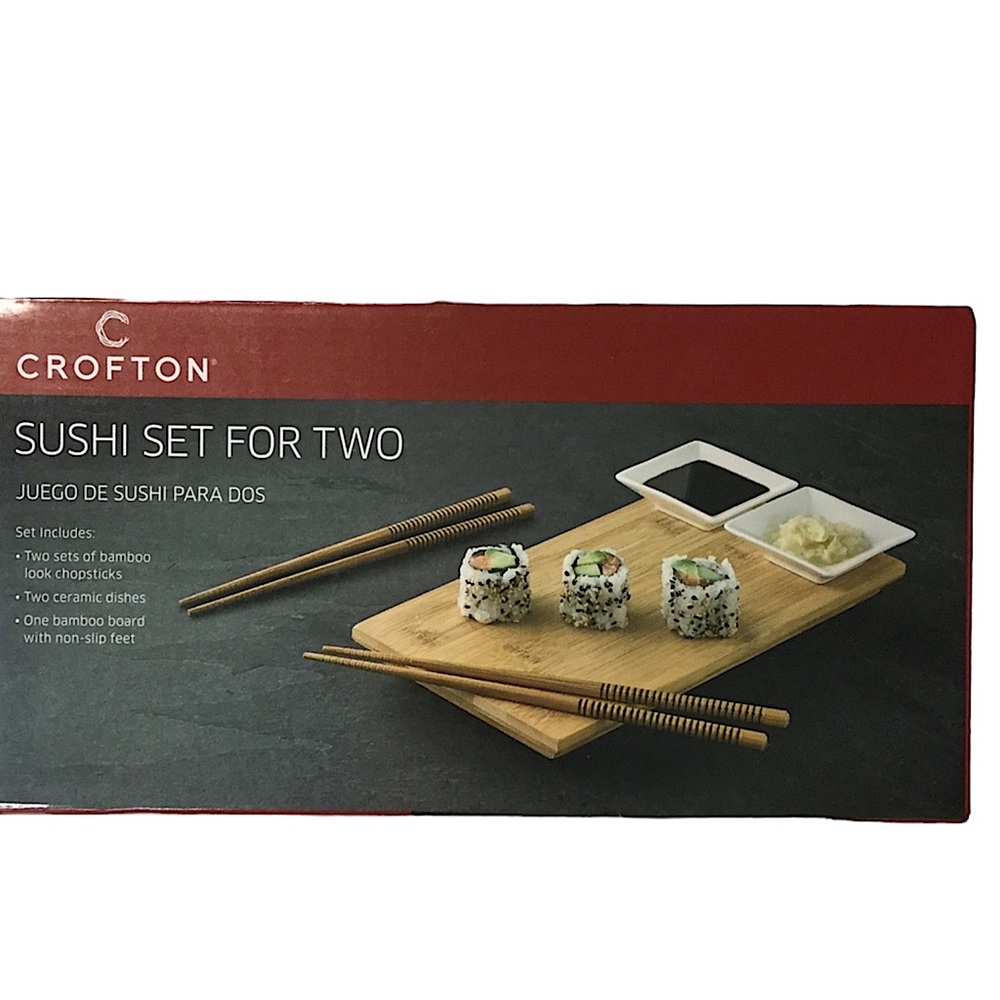 CROFTON Sushi Set for Two People Boxed Set NIP